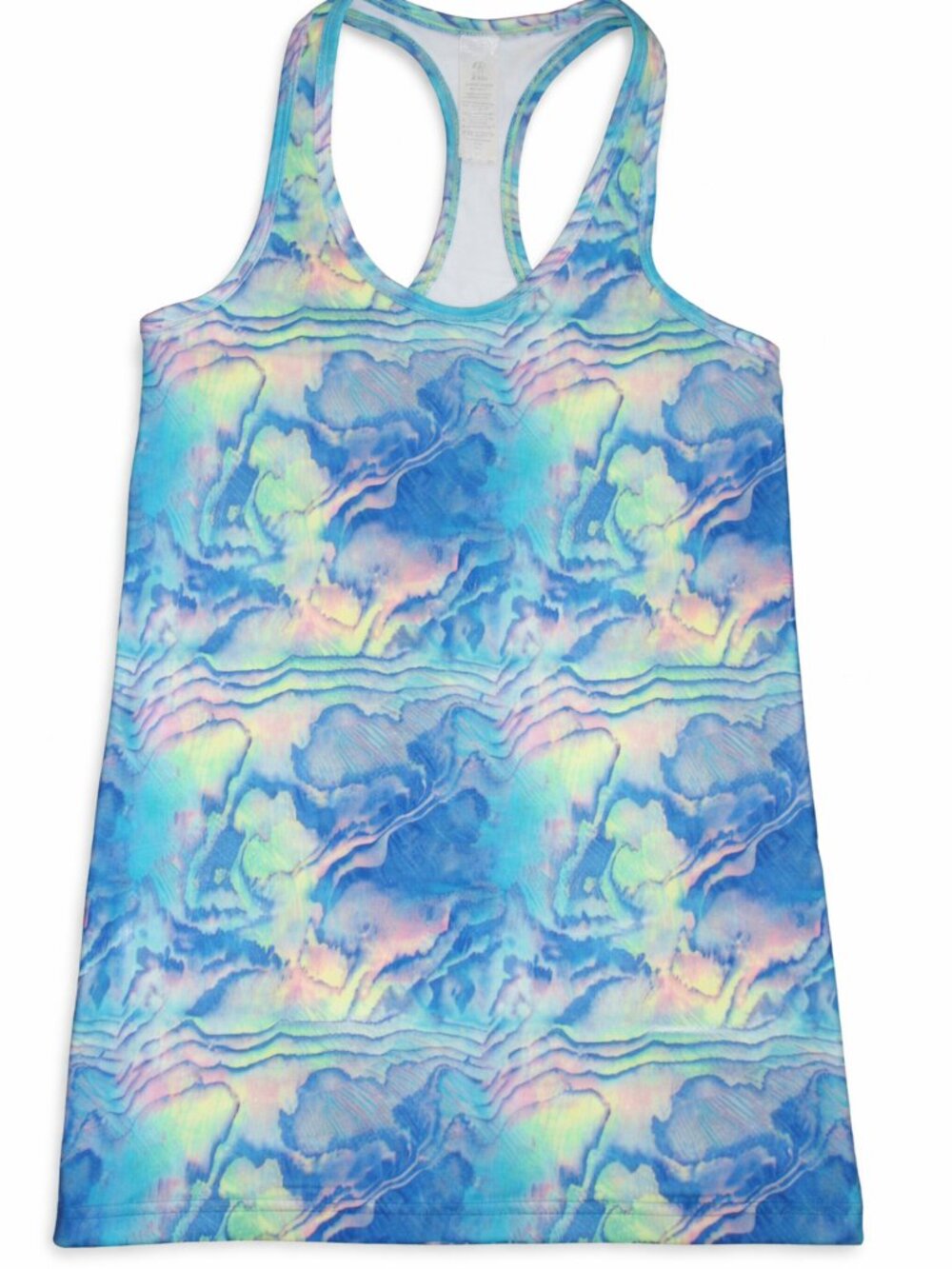 Ivivva by Lululemon🍋 Keep Ur Cool Racer Colours tank top blue size 10